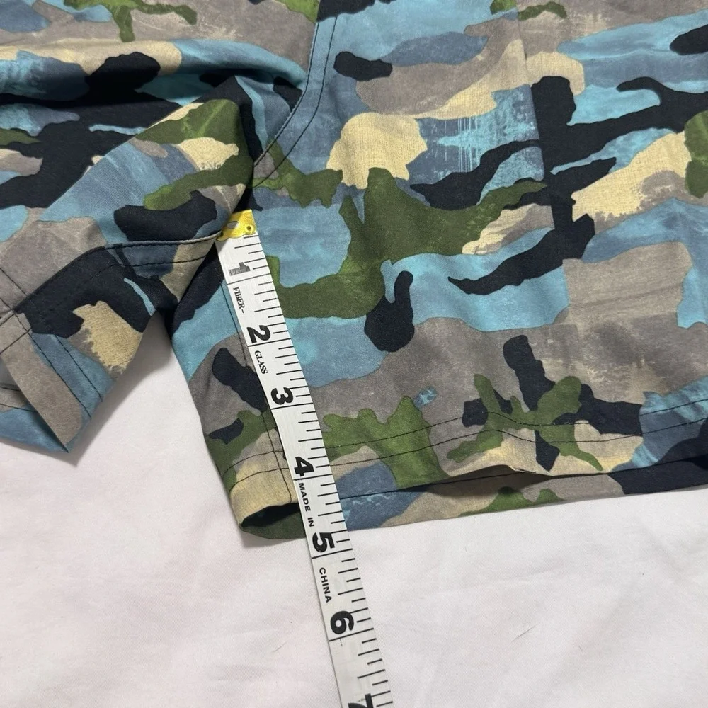Nike Essential Lap Swim Trunks Camo 9" Shorts‎ Multicolor Mens Size S New - Picture 9 of 13